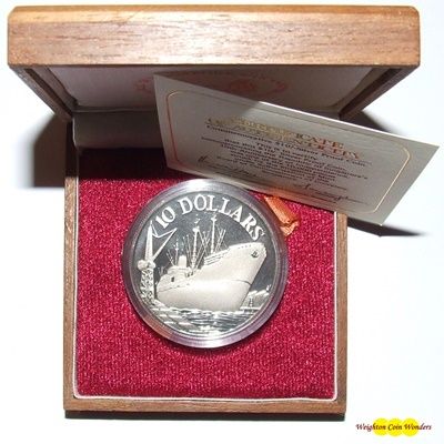 1975 Republic of Singapore $10 Silver Proof Coin